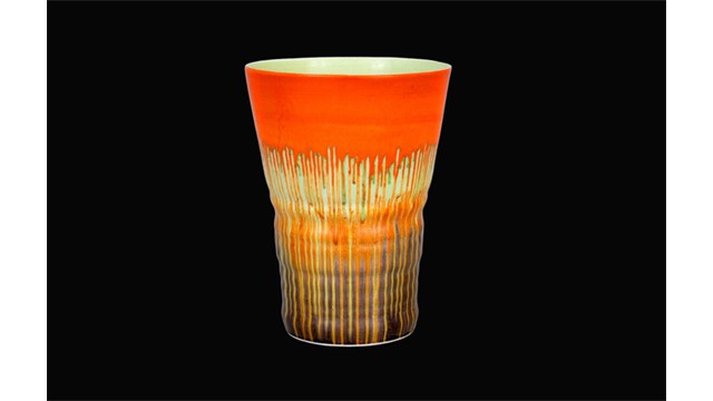 Harmony orange vase